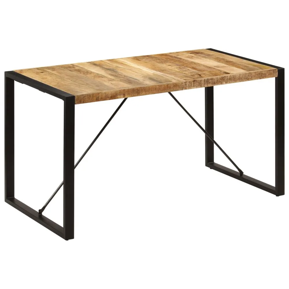 Tavolo da Pranzo 140x70x75 cm Legno Massello di Mango con Garanzia 2 Anni