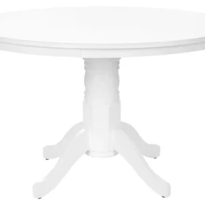 Tavolo da pranzo bianco ⌀ 120 cm AKRON con 12 Pezzi