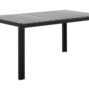 Tavolo da pranzo grigio e nero 150 x 90 cm COMO per Matrimonio