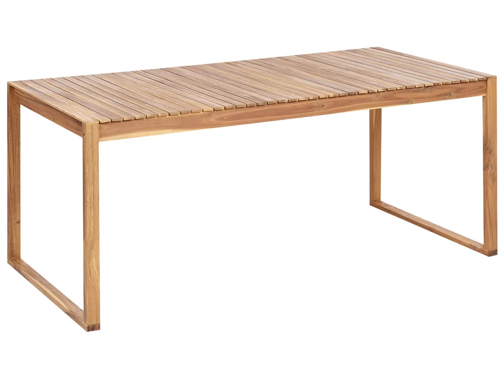 Tavolo da pranzo legno di acacia limpido 180 x 90 cm SASSARI II