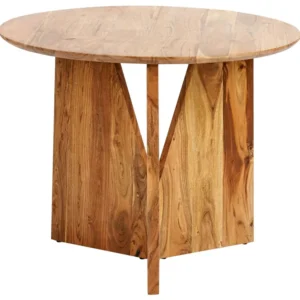 Tavolo da pranzo legno d'acacia evidente ⌀ 100 cm ARRAN