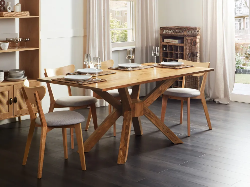 Tavolo da pranzo legno d'acacia limpido 180 x 90 cm HAYES