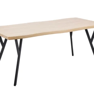 Tavolo da pranzo legno limpido 180 x 90 cm ALTON con Base Antiscivolo