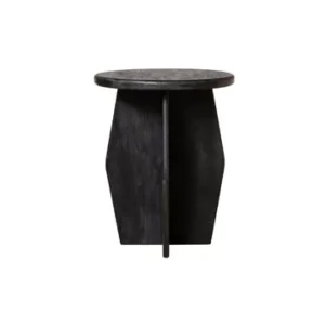 Tavolo da pranzo legno nero Hulk Chehoma - 105cm con Design Moderno