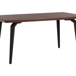Tavolo da pranzo legno tenebroso e nero 160 x 90 cm AMARES