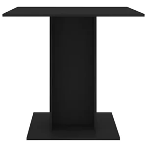 Tavolo da Pranzo Nero 80x80x75 cm Legno Multistrato