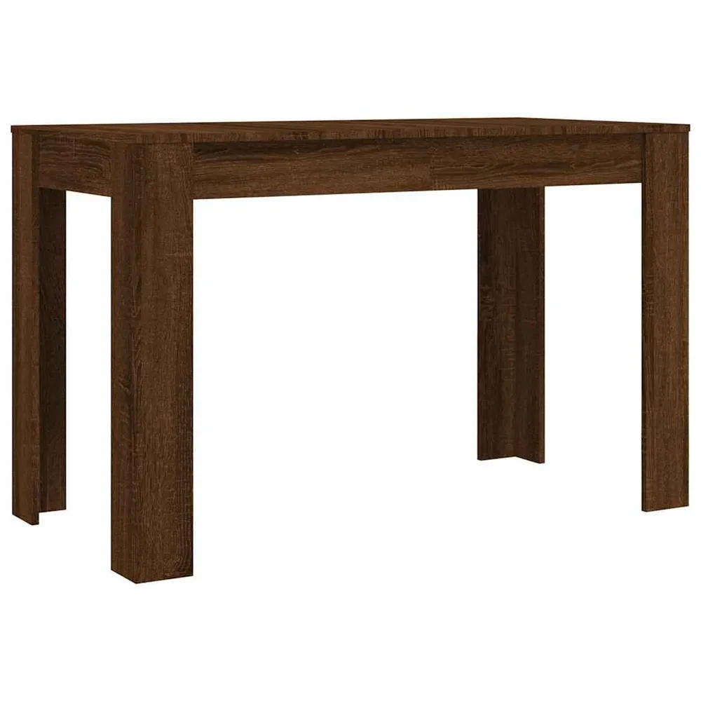 Tavolo da Pranzo Rovere Marrone 120x60x76 cm Legno Multistrato per Ospiti