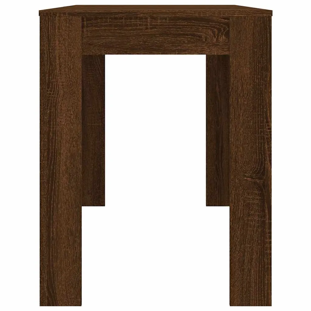 Tavolo da Pranzo Rovere Marrone 120x60x76 cm Legno Multistrato per Ospiti