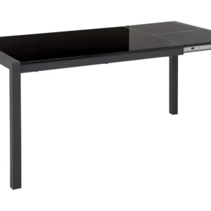 Tovaglia Festiva Tavolo da pranzo estensibile nero 120/160 x 80 cm GRANADA