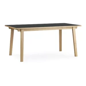 Vassoio Portatile Tavolo da pranzo legno nero Slice Normann Copenhagen - 160cm