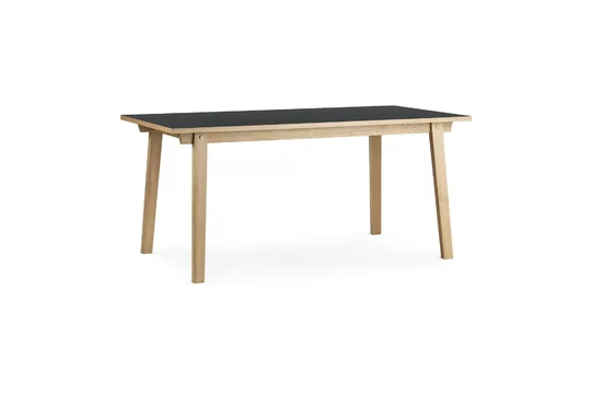 Vassoio Portatile Tavolo da pranzo legno nero Slice Normann Copenhagen - 160cm