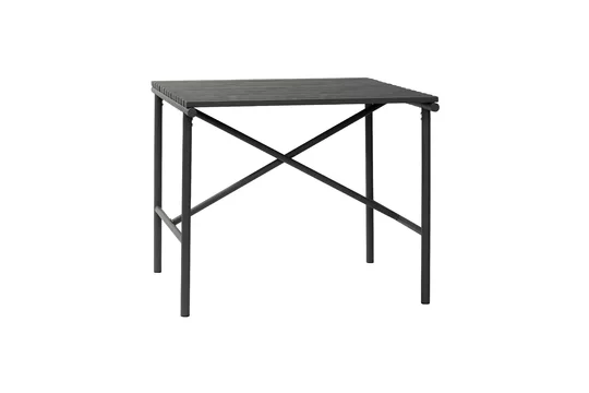 Villa piccolo tavolo da pranzo acciaio inox nero Hübsch - 90cm