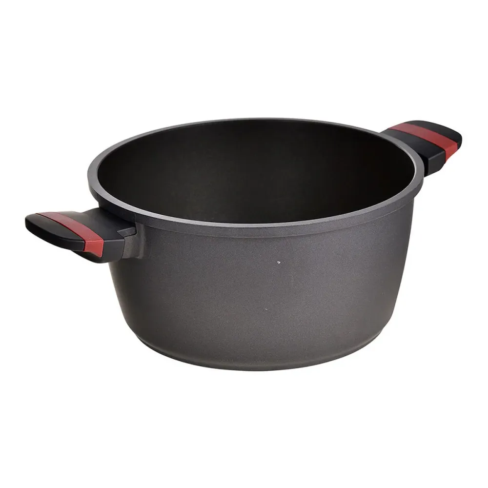 Casseruola con coperchio San Ignacio denia experto Nero Rosso Ø 24 cm