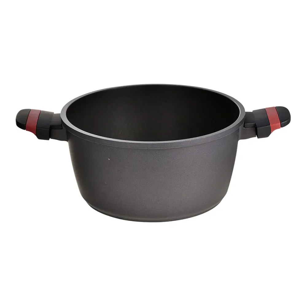 Casseruola con coperchio San Ignacio denia experto Nero Rosso Ø 24 cm