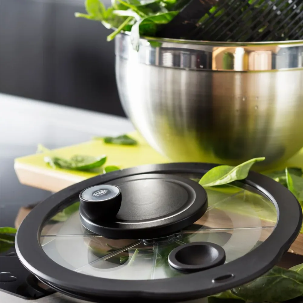 Centrifuga acciaio inox con coperchio vetro Rösle