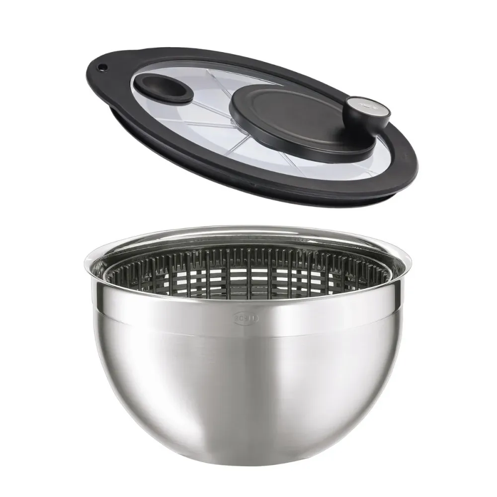 Centrifuga acciaio inox con coperchio vetro Rösle