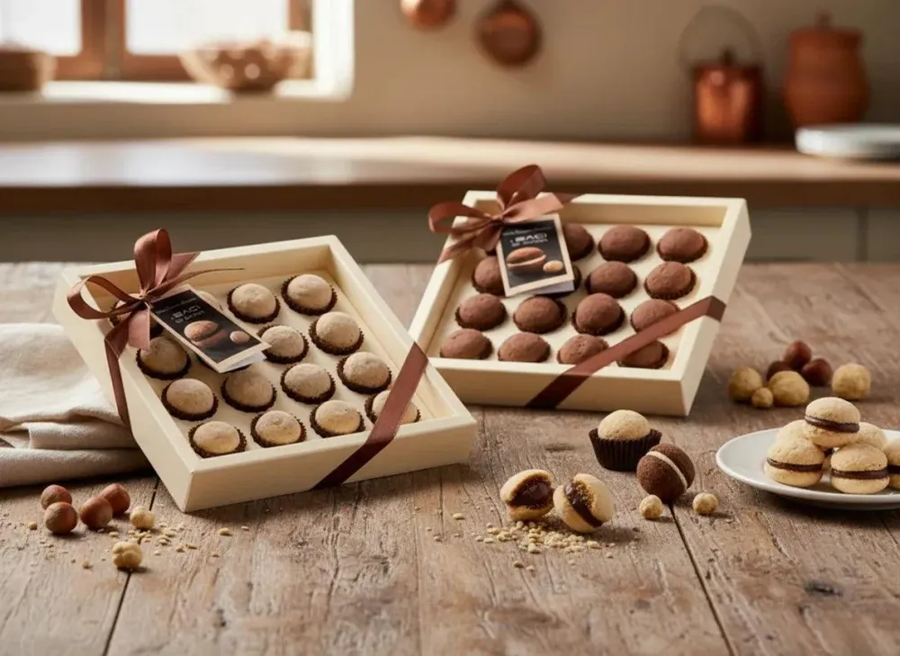 Baci di Dama Confezione 180g - Biscotti Piemontesi Classici - Antica Torroneria Piemontese