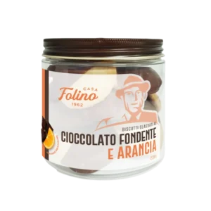 Biscotti al cioccolato fondente ed arancia 210gr