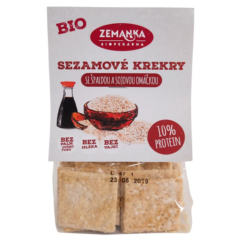 Biscotti con sesamo e salsa di soia BIO 100 g - ZEMANKA