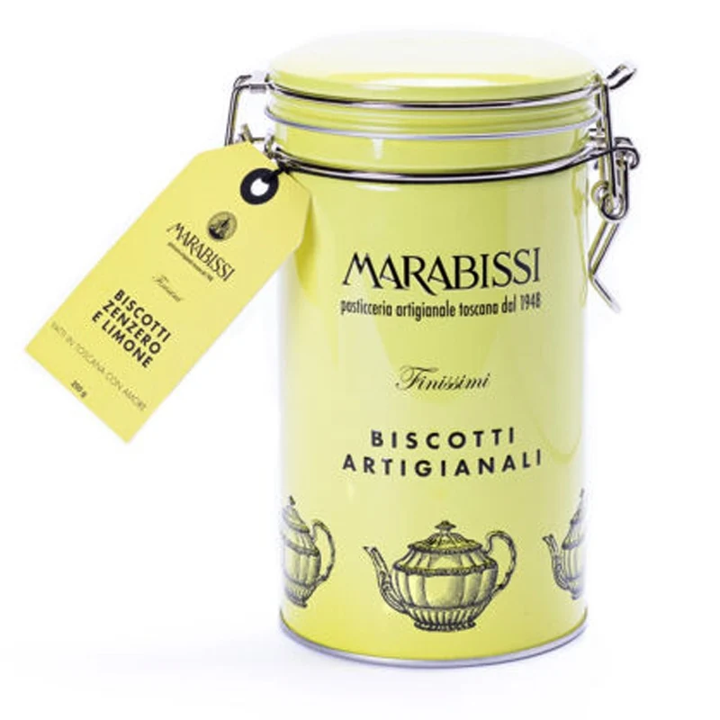 Biscotti con Zenzero e Limone Latta 200g
