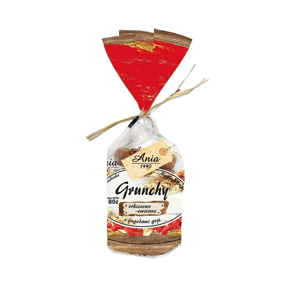 Biscotti 5 fiocchi di farro e avena con bacche di goji 180 g ANIA