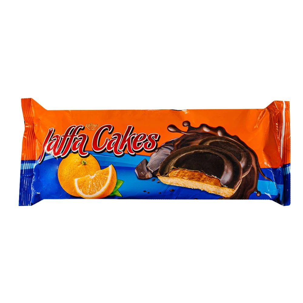 Jaffa Cakes Orange, biscotti con gelatina al gusto di arancia e ricoperti di cioccolato da 125g