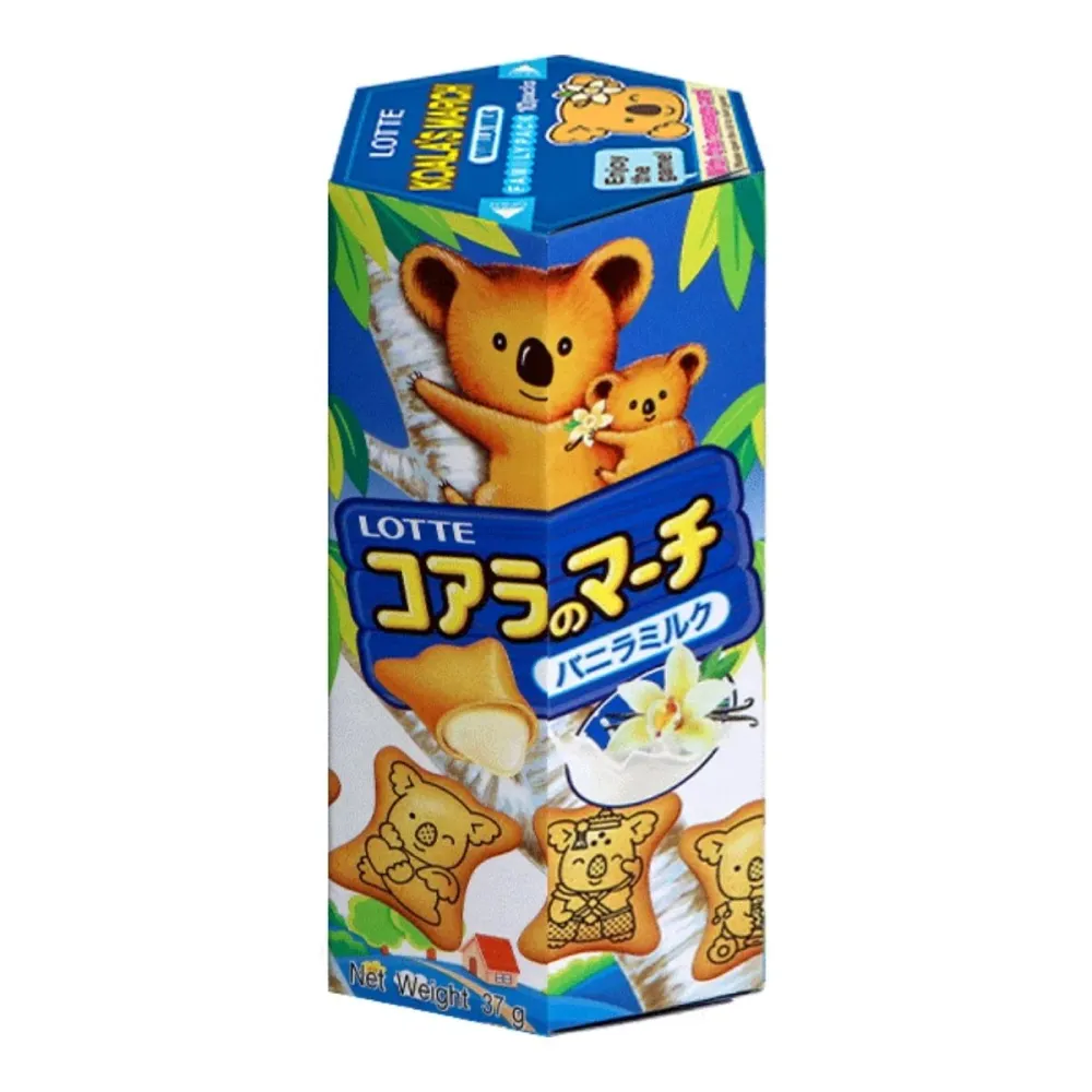 Koala's March Vanilla Milk, biscotti ripieni di crema alla vaniglia da 37g