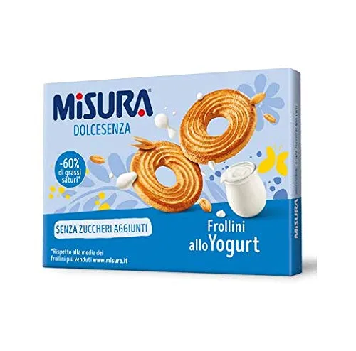 Misura Delizia Biscotti Con Yogurt 400G (Confezione da 6)