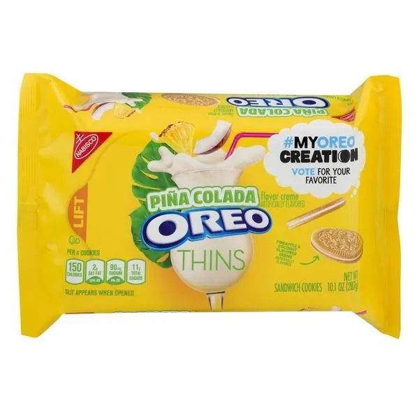Oreo Piñ Colada Thins, biscotti alla menta e vaniglia da 287g