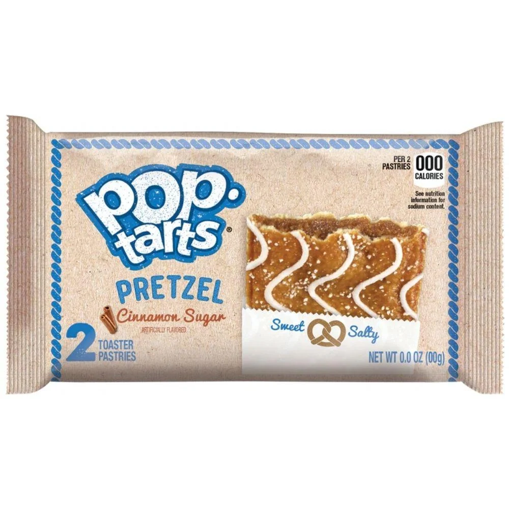 Pop Tarts Pretzel Cinnamon Sugar, biscotti pretzel alla cannella da 96g