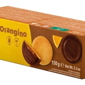 SCHAR ORANGINO BISCOTTI CON RIPIENO AL GUSTO DI ARANCIA RICOPERTI CON CIOCCOLATO 150 G