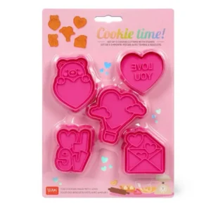 Set di 5 Formine per Biscotti - Cookie Time! - San Valentino 2025 - Legami Milano