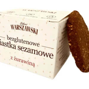 WARSZAWSKI SESAMO CON MIRTILLO ROSSO (biscotti contro la tosse con mirtilli rossi) 150 g - ŁAKOĆ WARSZAWSKI