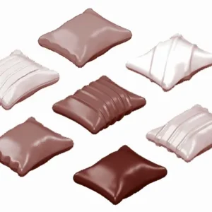 Stampo per cioccolato Schneider - Ravioli italiani 6 figure 275x135x24 mm - doppia forma recto/verso// 36x28x9 mm 2x6 gr 2...