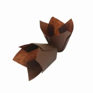 Stampo per muffin Schneider tulipano marrone base 50 mm altezza 95 mm conf. da 1000 122250