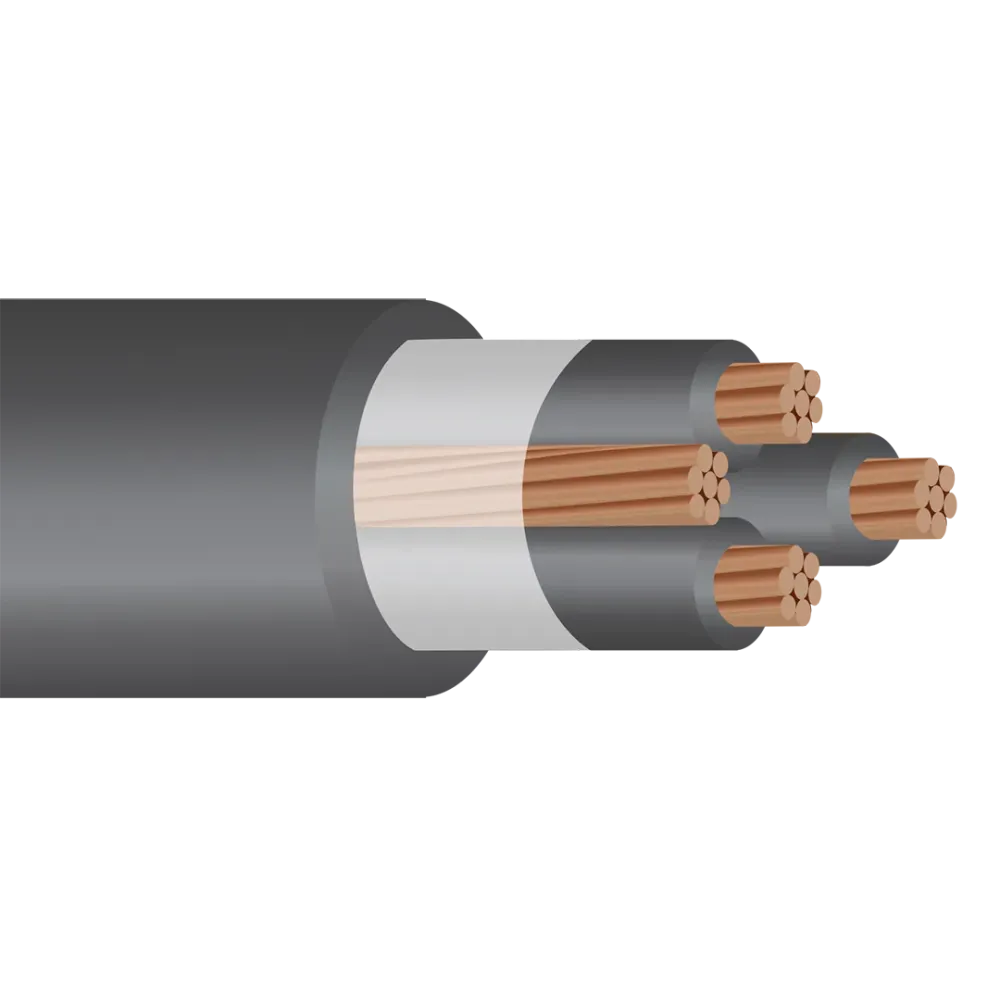 500' 2/0-2/0-2/0-1 Rame puro SER Service Entrance Cable