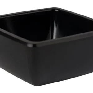 Ciotole APS -FRIENDLY BOWL- 65 x 65 cm altezza: 3 cm PET nero conf. da 6 79023