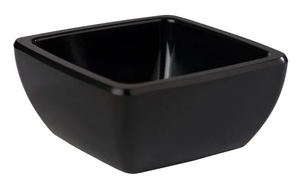 Ciotole APS -FRIENDLY BOWL- 65 x 65 cm altezza: 3 cm PET nero conf. da 6 79023