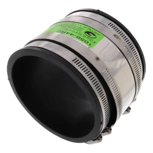 Fernco 1056-44RC 4" x 4" Strong Back PVC Shielded Coupling (Connects Cast Iron, PVC, Copper, Acciaio or Lead)