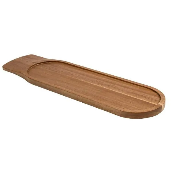 OLYMPIA tagliere legno di acacia con 3 rientranze 14 x 48 cm GF208