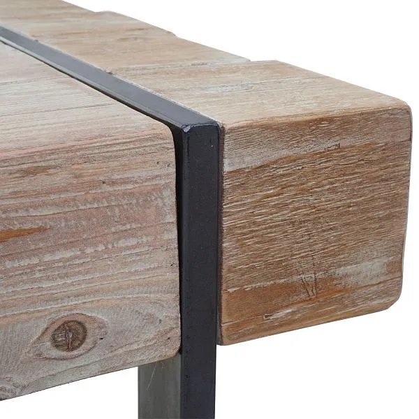 Panca Mendler HWC-A15 panca per sala da pranzo massello rustico legno di abete colore naturale 180 cm 56896