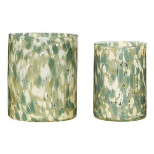 Set di 2 candelieri vetro multicolore Luce Hübsch - 18cm