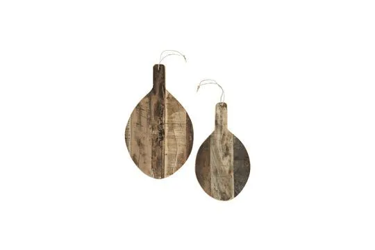 Set di 2 taglieri legno distinto Salsiccia Madam Stoltz - 38cm