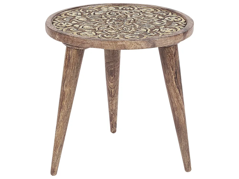 Set di 2 tavolini da caffè legno di mango fosco RANJA