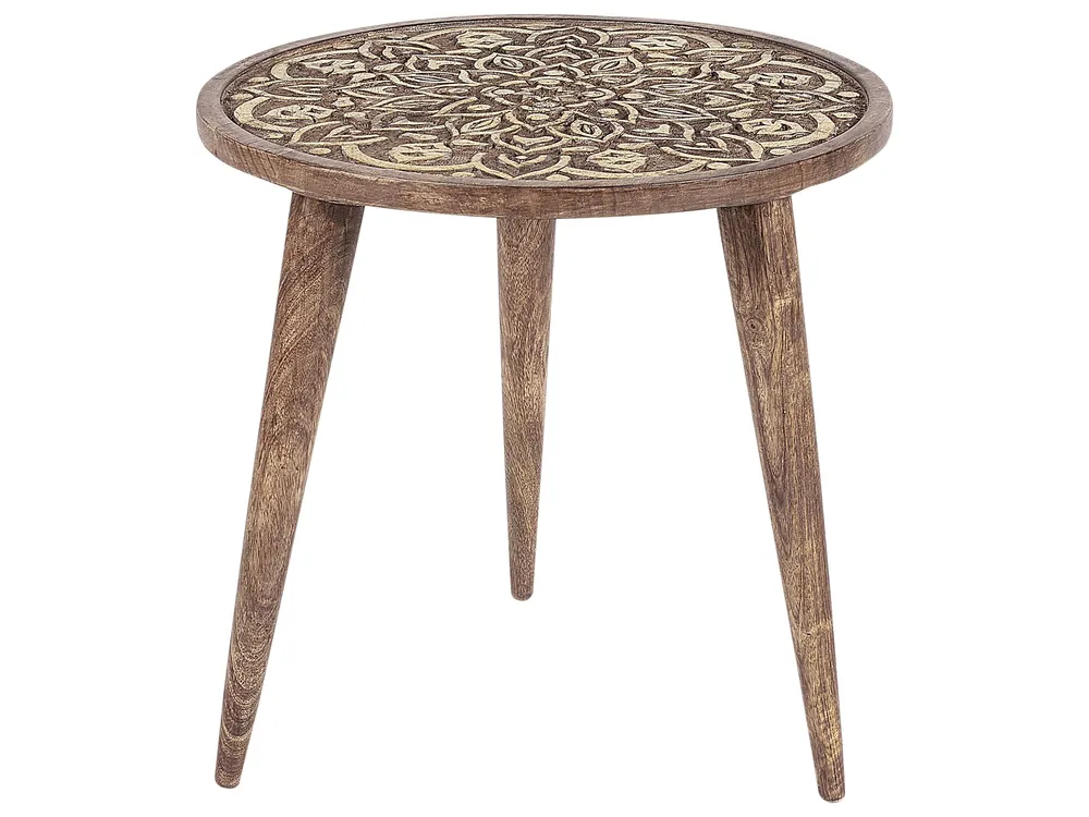 Set di 2 tavolini da caffè legno di mango fosco RANJA
