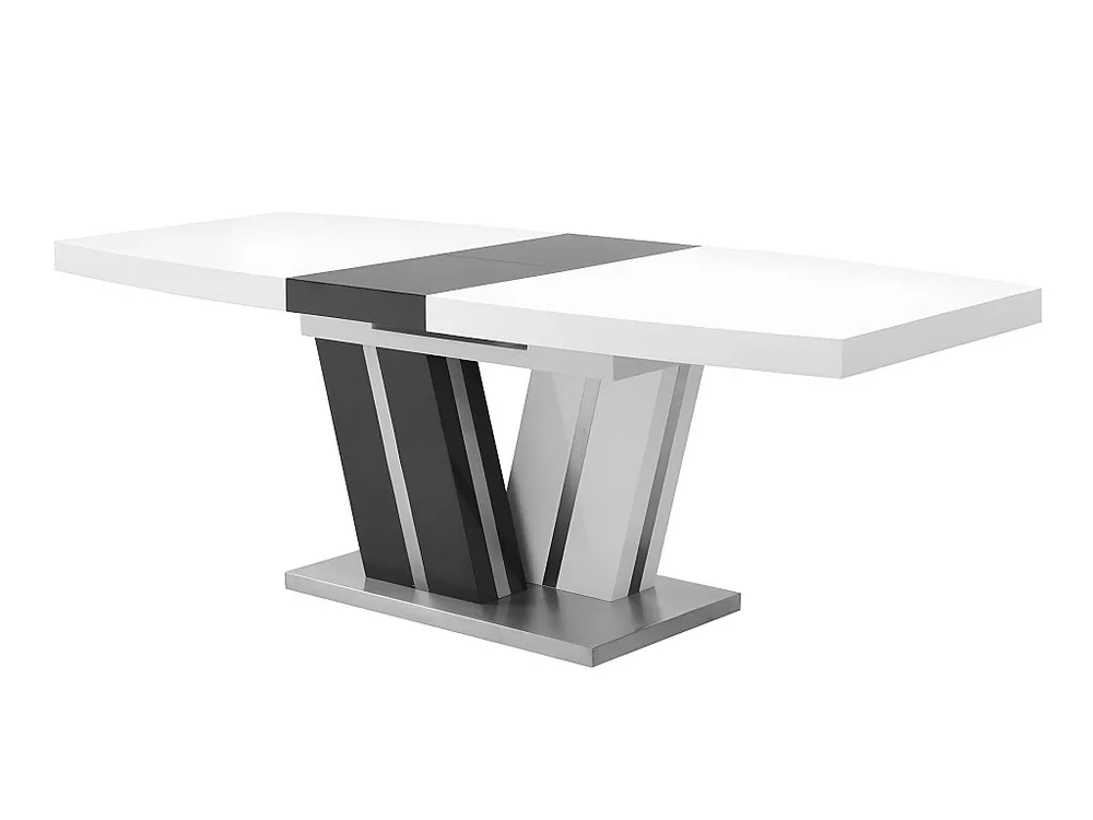 Set tavolo allungabile NOAMI + 4 sedie TWIZY - Bianco