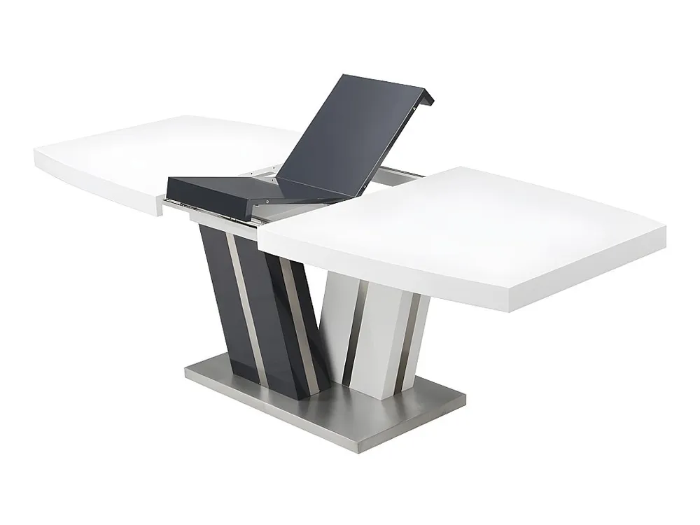 Set tavolo allungabile NOAMI + 4 sedie TWIZY - Bianco