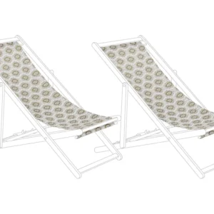 Set di 2 teli da sdraio fantasia boho sabbia ANZIO / AVELLINO