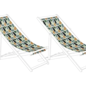 Set di 2 teli da sdraio fantasia multicolore ANZIO / AVELLINO