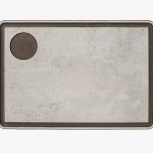 Tagliere bar salsa grigio per servire con canale 330 x 230 mm